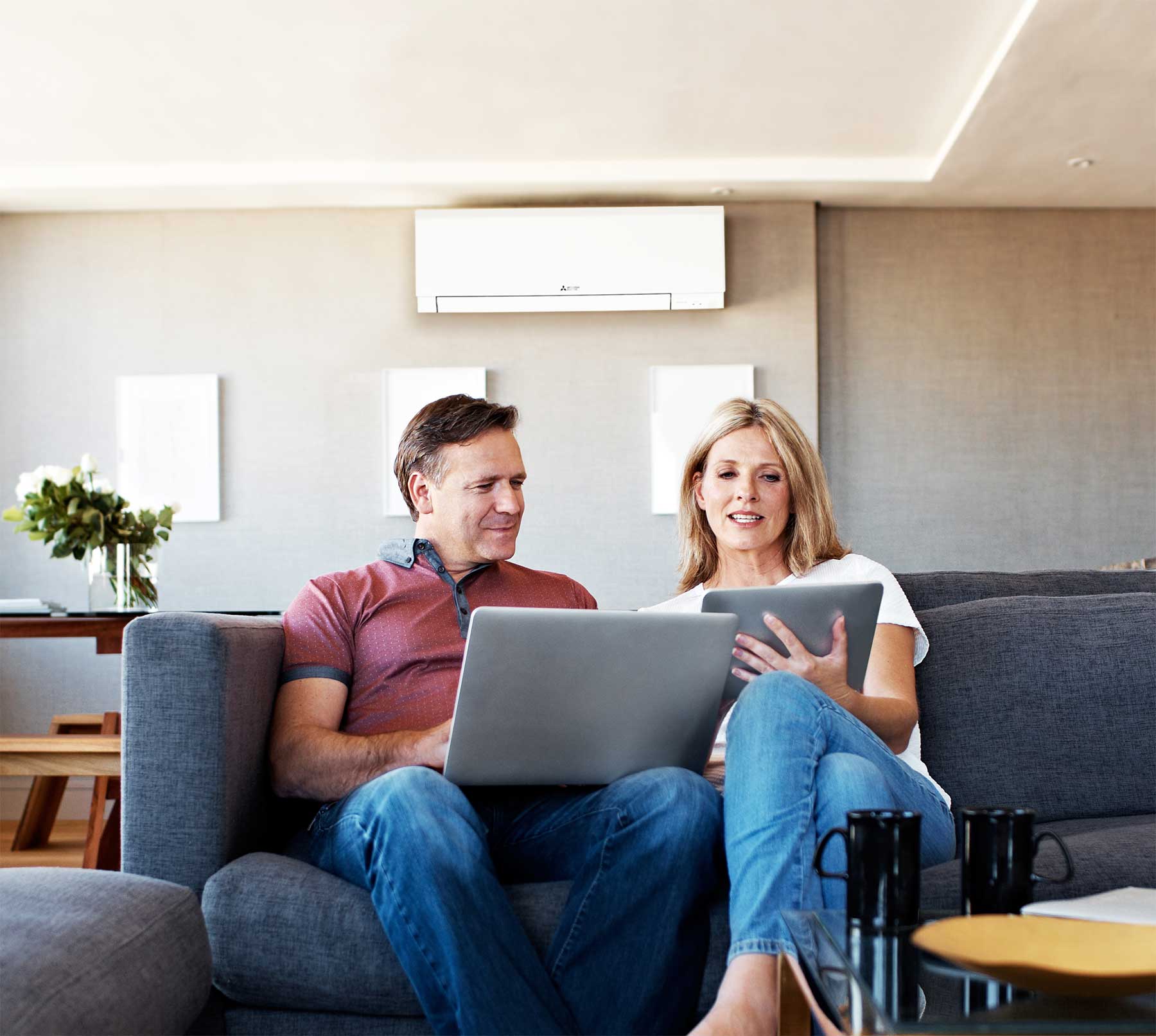 Couple in living room FH